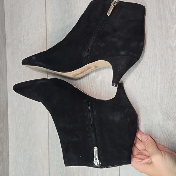 Sam Edelman Women Kinzey Black Suede Ankle Boots Shoes Sz 8.5M - Picture 8 of 14